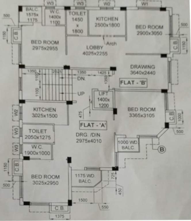  phoenix apartment Phoenix Apartment Cluster Plan from 1st to 3rd Floor