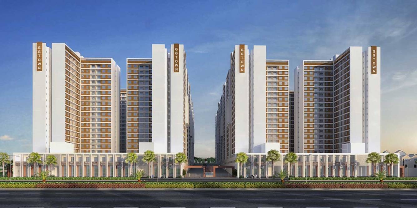  gg town wagholi phase b building 8 and 9 Elevation