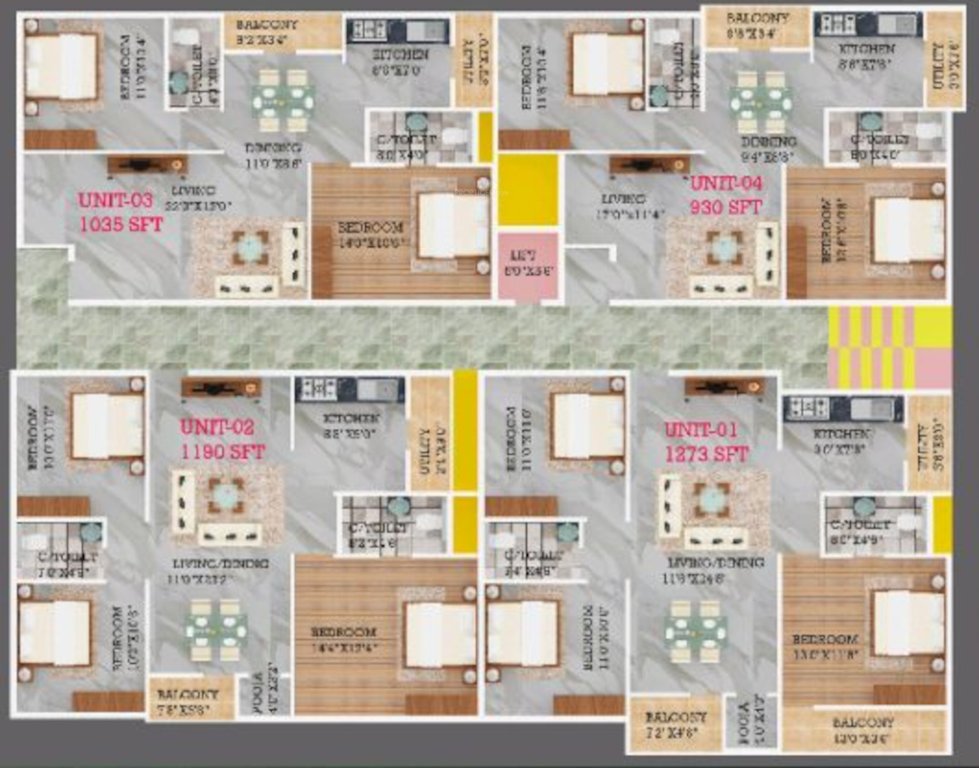 nithya varsh Nithya Varsh Cluster Plan from 1st to 4th Floor