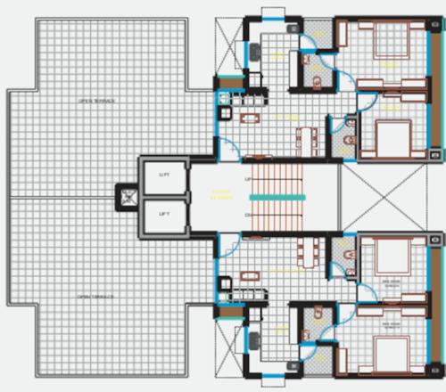  shree-lakshminarayan-residency-phase-2 Block F  And Block G Terrace Cluster Plan