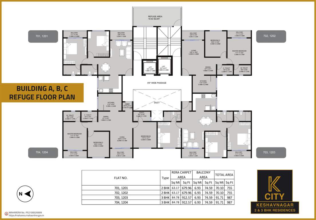  k city A Wing Cluster Plan