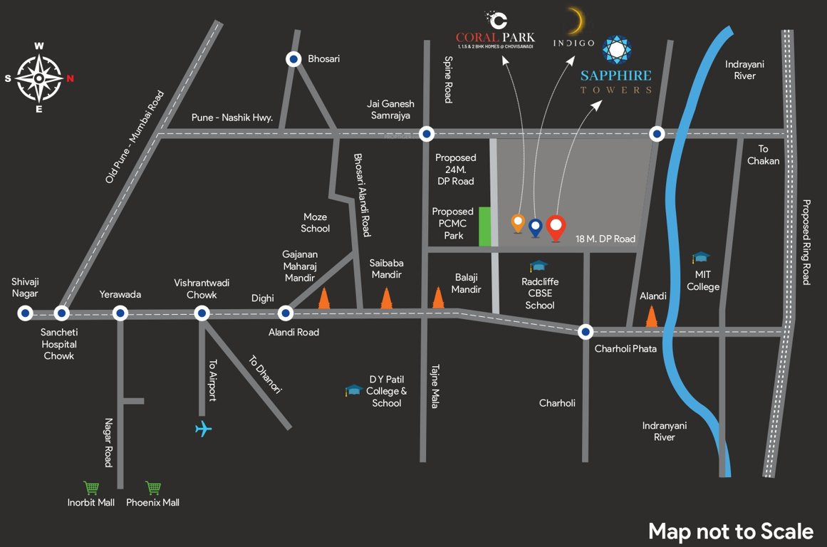  sapphire towers Location Plan