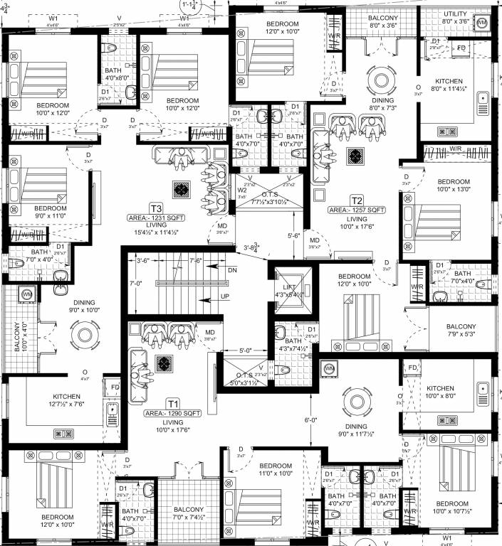  kubera Cluster Plan For 3rd Floor