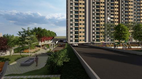  water-edge Landscape Garden and Tree Planting