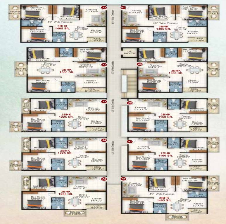  palash Palash Typical Cluster Plan