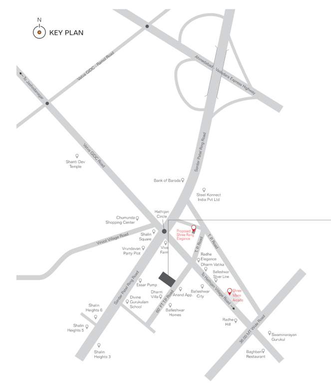  shree rang residency Location Plan