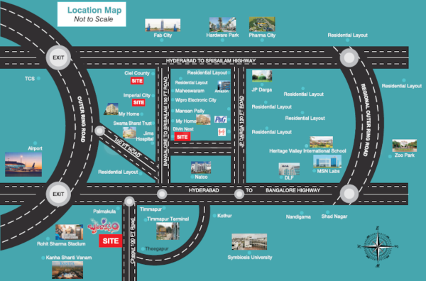  brundhavanam Location Plan