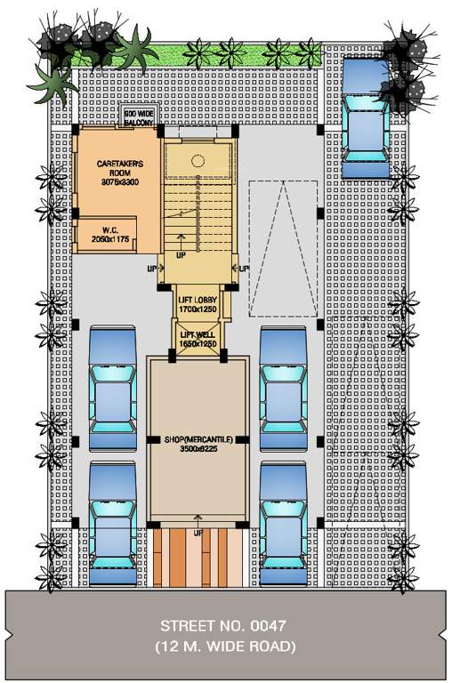  rajmandir chs Rajmandir CHS Cluster Plan For Ground Floor