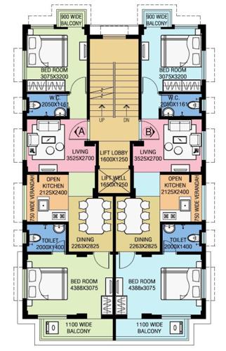  rajmandir-chs Rajmandir CHS Cluster Plan From 1st to 4th Floor
