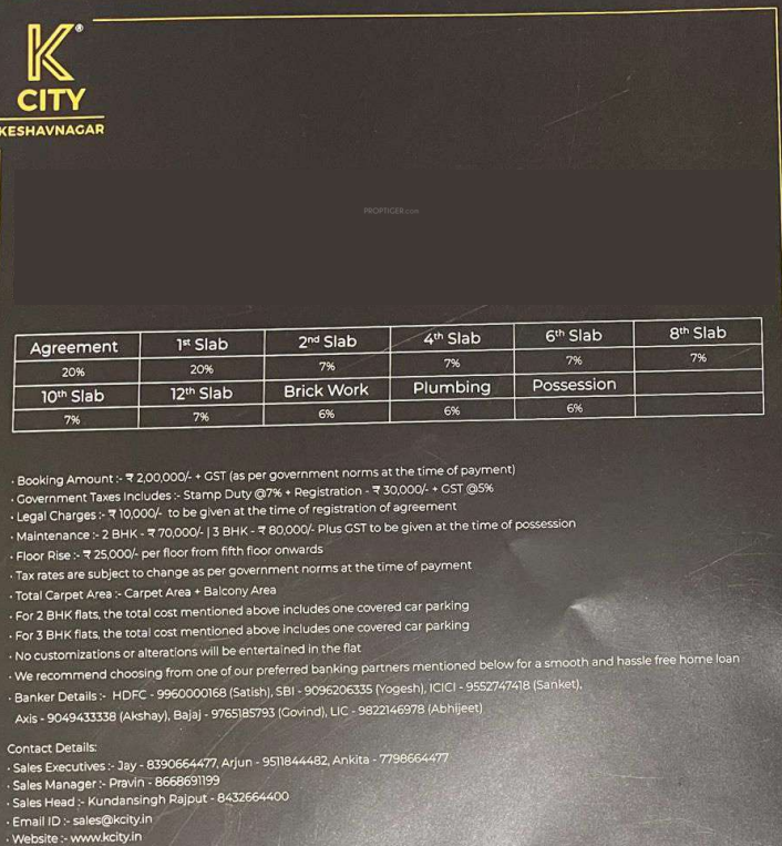 k-city Construction Linked Payment (CLP) Payment Plan