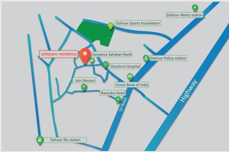  shilptaru residency Location Plan