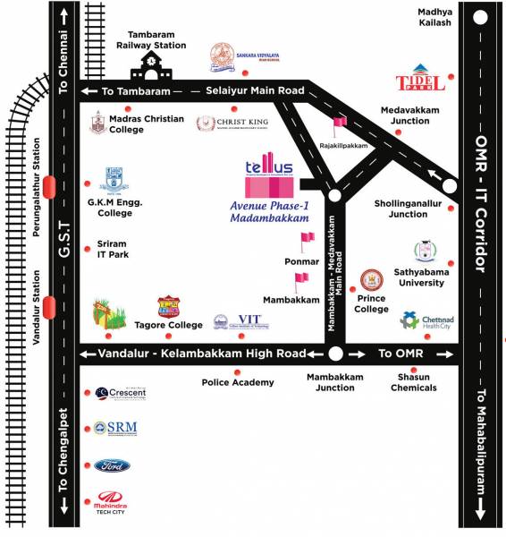 avenue-phase-i Location Plan