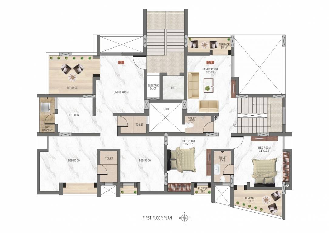 vimal viva Vimal Viva Cluster Plan for 1st Floor