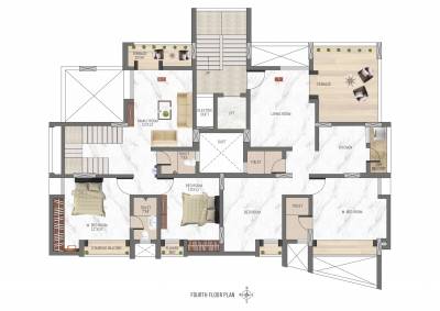  vimal-viva Vimal Viva Cluster Plan for 4th Floor
