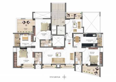  vimal-viva Vimal Viva Cluster Plan for 5th Floor