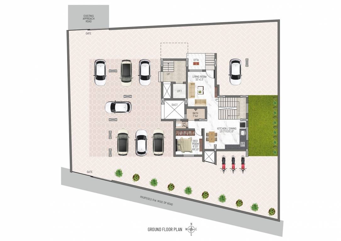 vimal viva Vimal Viva Cluster Plan for ground Floor