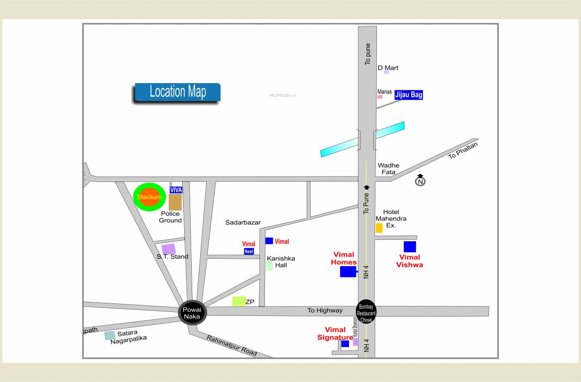 vimal viva Location Plan