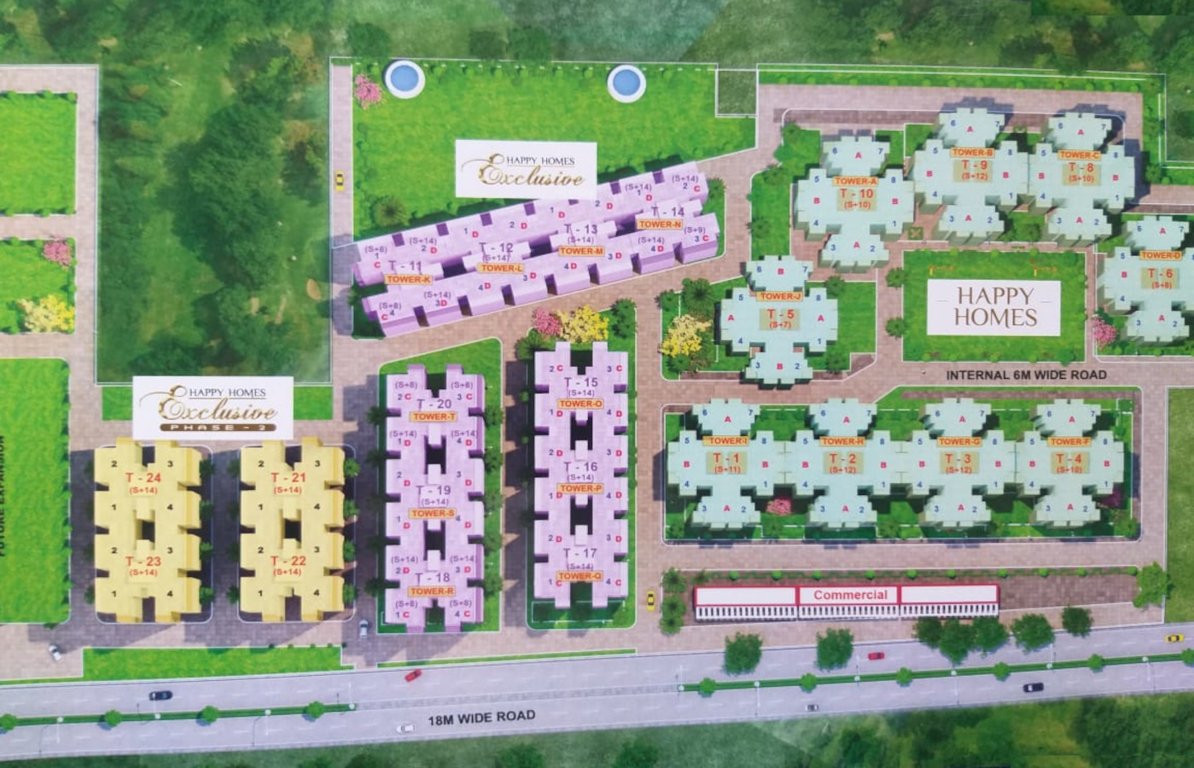 happy homes exclusive phase 2 Layout Plan