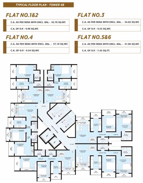  residence-ii-building-no-4-b Building No 4 B Typical Cluster Plan