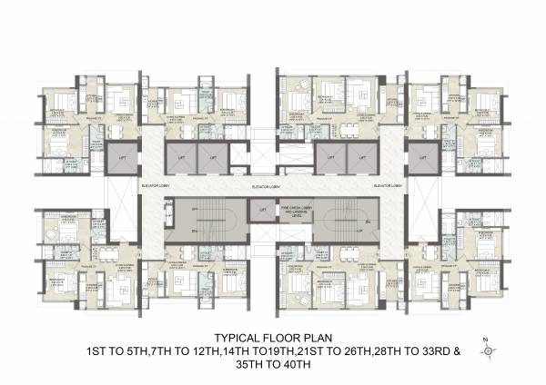  elegante Kalpataru Elegante Cluster Plan
