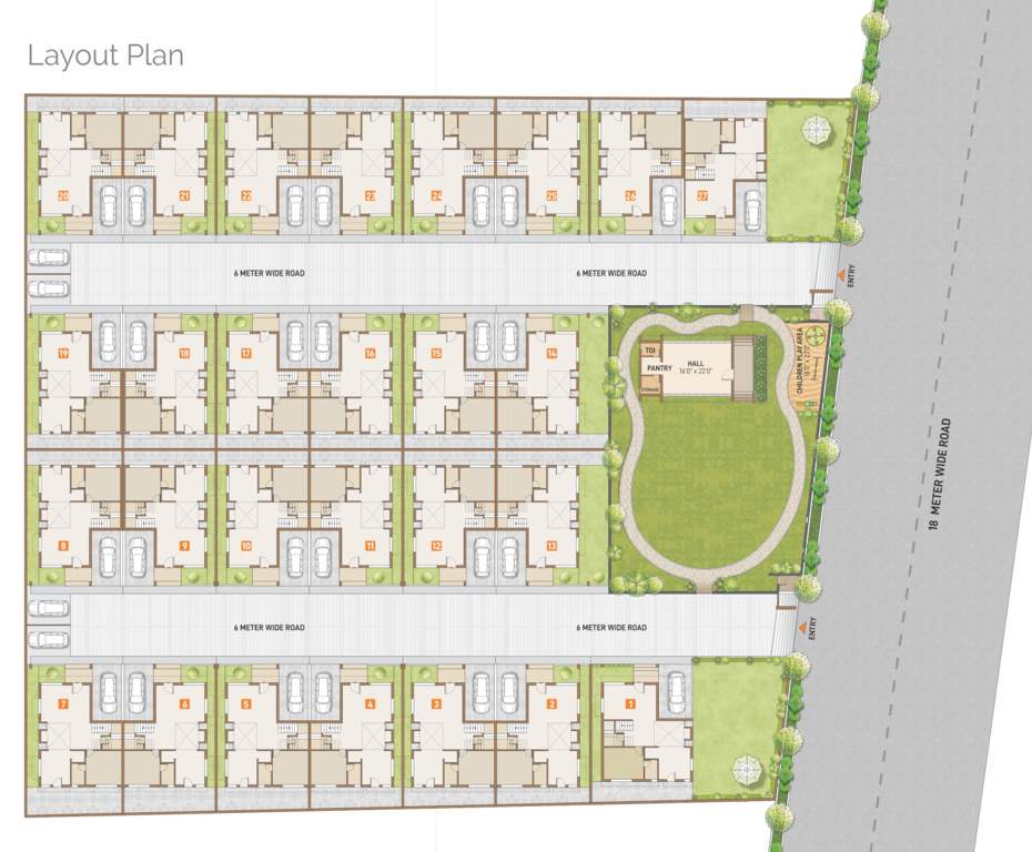  siddheswari bungalows Layout Plan