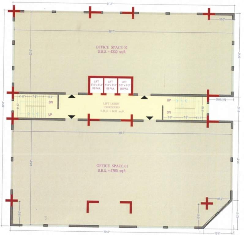  gulmohar heights Gulmohar Heights Cluster Plan for 1st Floor