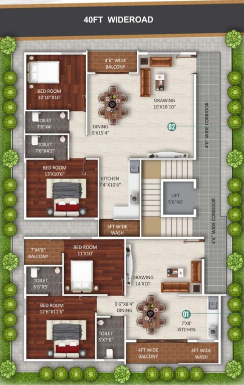  aditya heights Aditya Heights Cluster Plan from 1st to 5th Floor