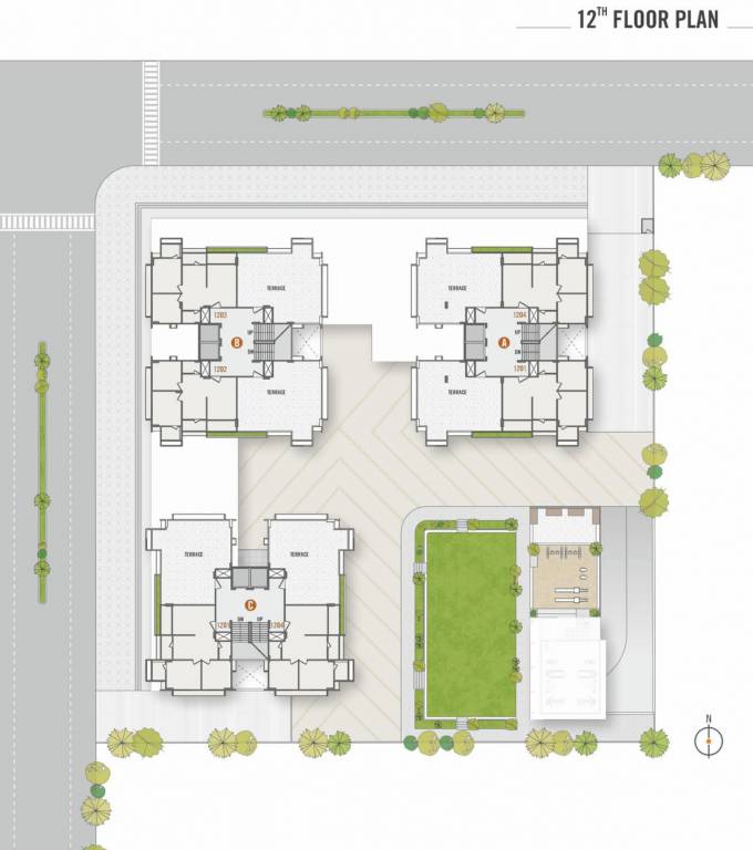  ananta Tower ABC Cluster Plan for 12th Floor