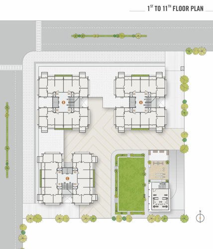  ananta Tower ABC Cluster Plan from 1st to 11th Floor