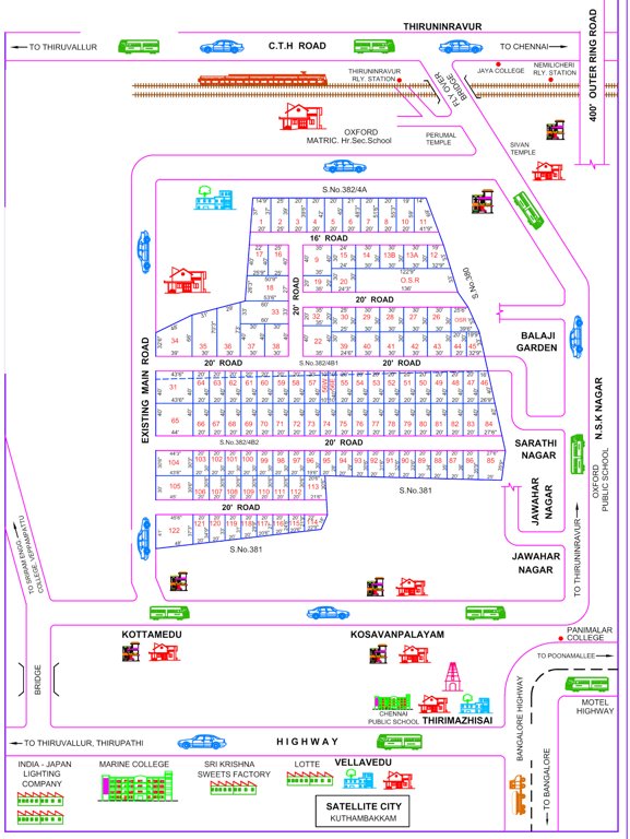  aanandh garden Location Plan