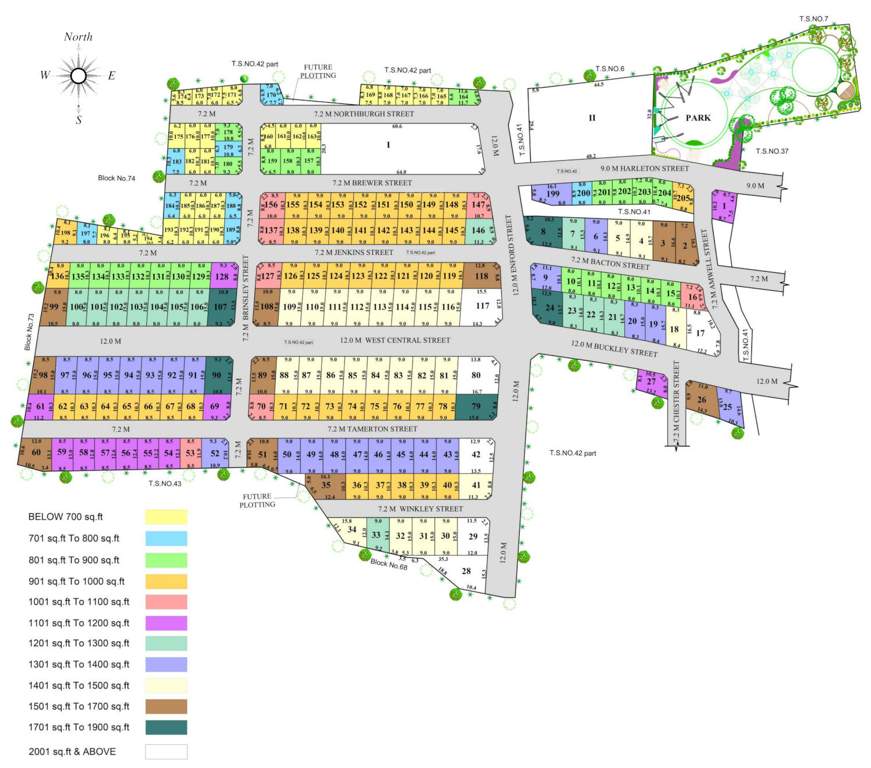  victoria park extension Layout Plan