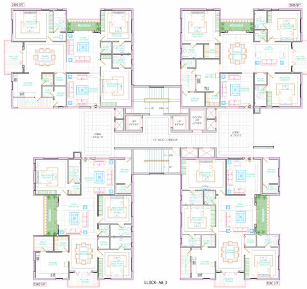  movie-towers Block A And D Floor Plan