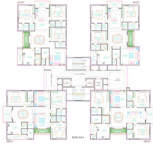  movie-towers Block B And C Floor Plan