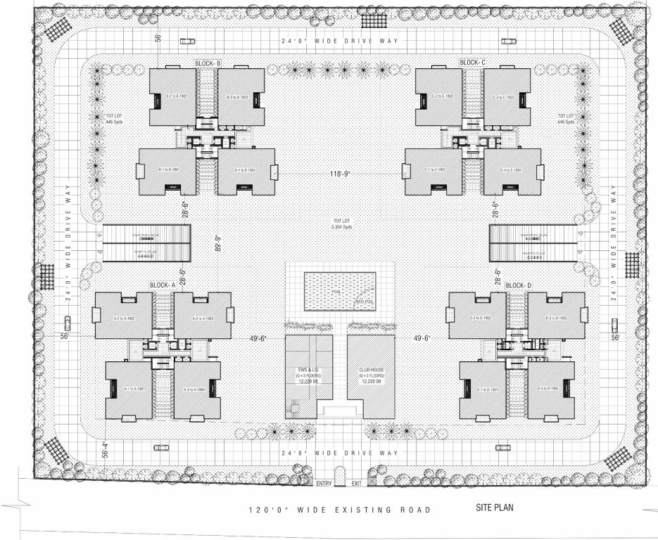  movie towers Layout Plan