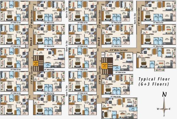  raaga Cluster Plan For Typical