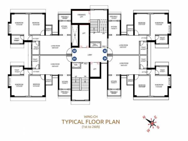  rainbow-county-the-defence-enclave-phase-1 Wing A Cluster Plan
