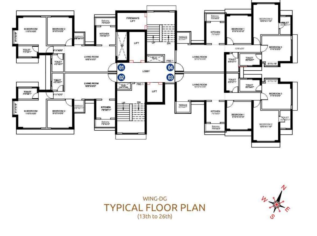 rainbow county the defence enclave phase 1 Wing D Cluster Plan