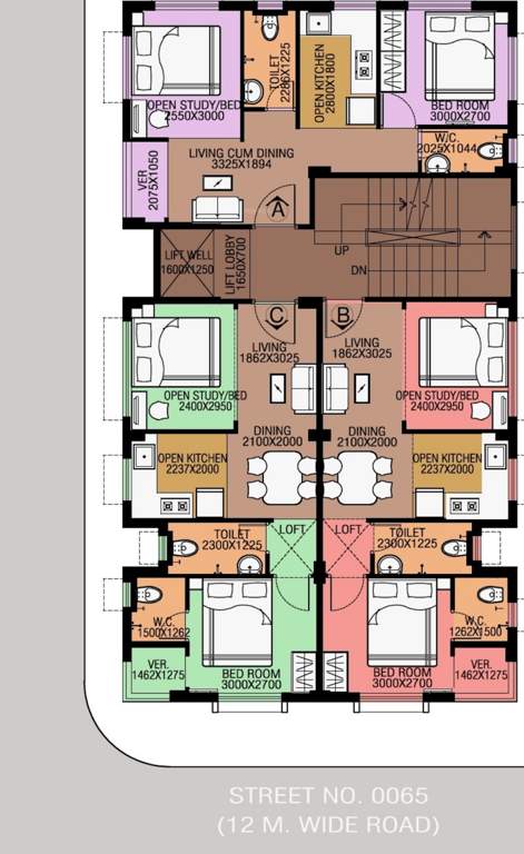 chayanika chs Chayanika CHS Cluster Plan From 1st To 4th Floor