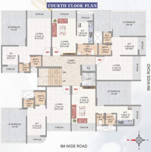  allyd-pearl Allyd Pearl Cluster Plan for 4th Floor