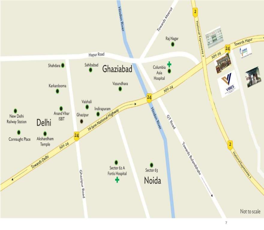  vibes residency Location Plan