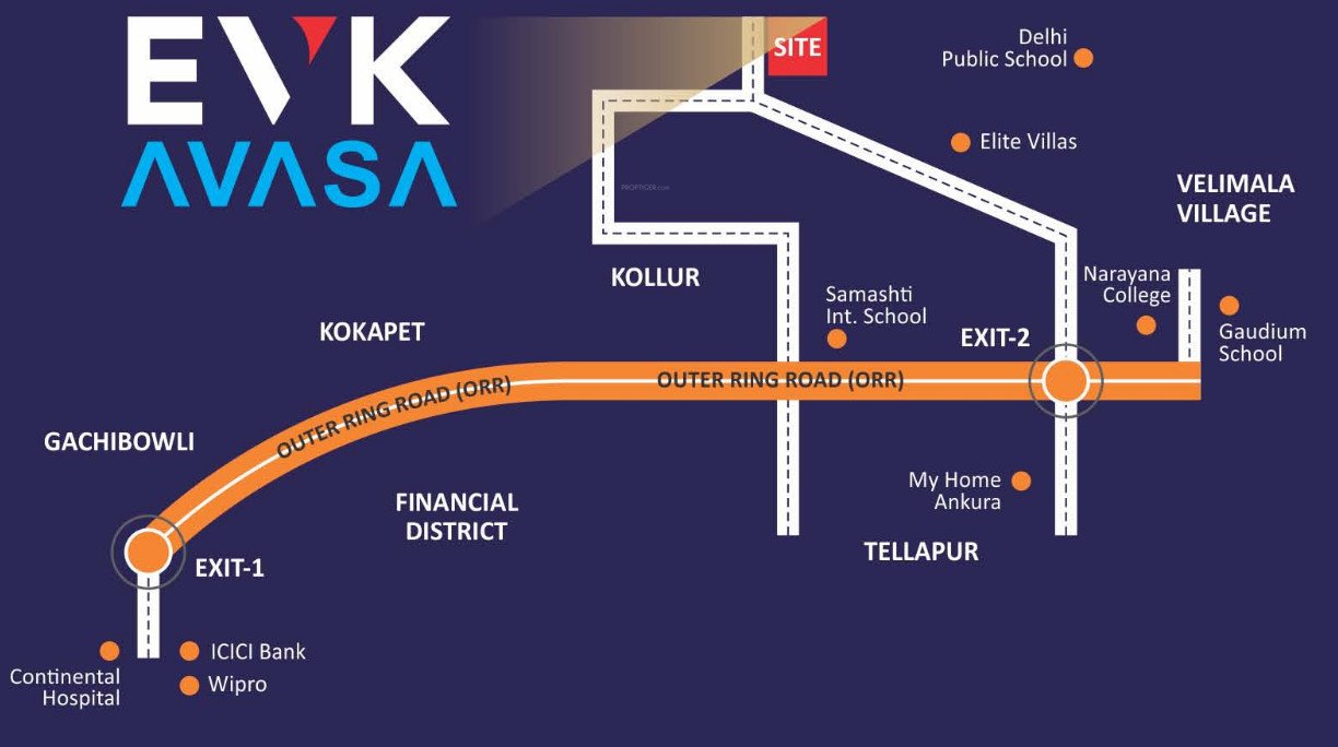  evk avasa Location Plan