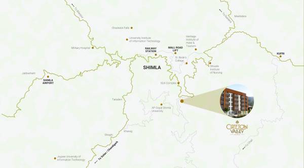 Location Plan cliffton-valley-shimla Location Plan