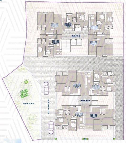  neelkanth-residency Block A And B Cluster Plan For Typical Floor