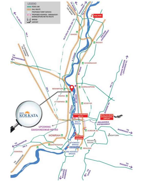  new kolkata sangam Location Plan