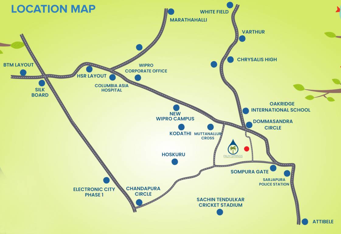  palm springs Location Plan