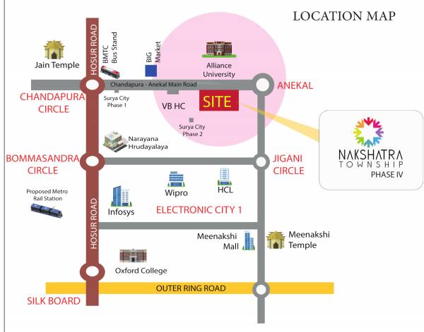  nakshatra-township-phase-iv Location Plan