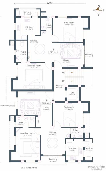  esha Pushkar Esha Cluster Plan for 1st and 3rd Floor