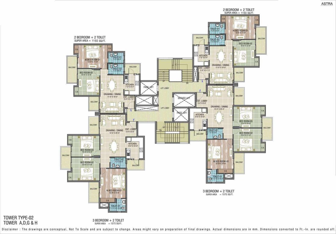  astra Tower A Cluster Plan