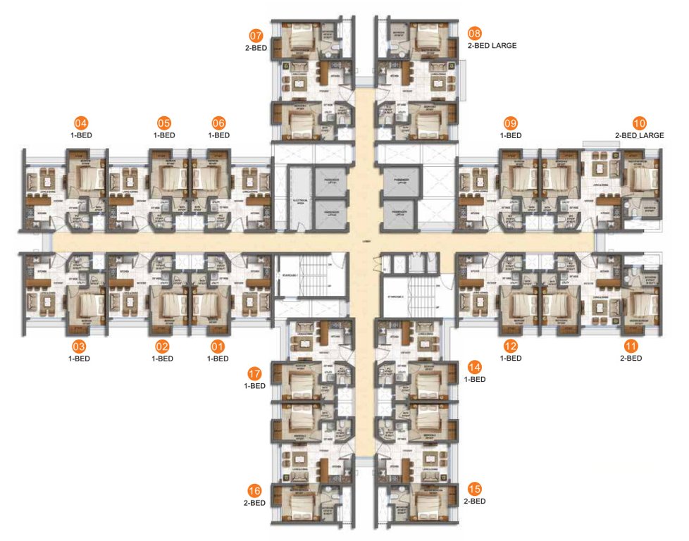  quality home tower 5 Building No, 5 Cluster Plan