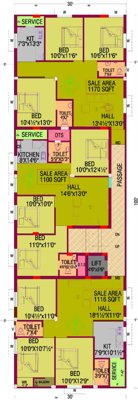  sanjay Mantra's Sanjay Cluster Plan from 1st to 3rd Floor